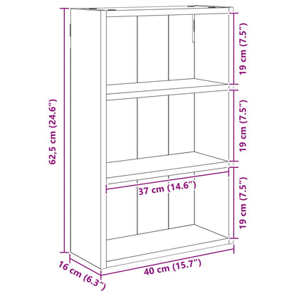 Armadio da bagno a muro Rovere Sonoma 40 x 16 x 62,5 cm | homemem39