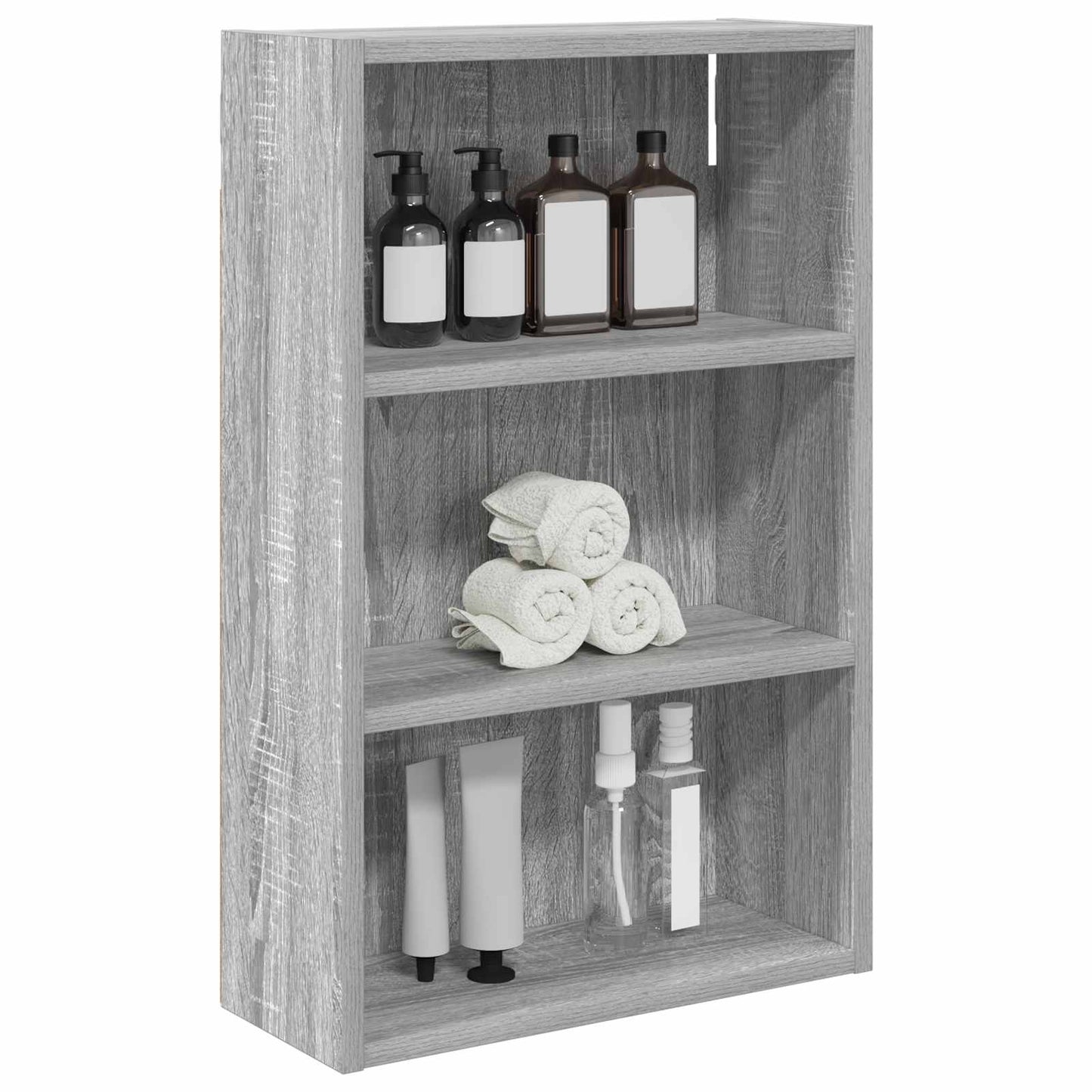 Armadio da bagno a muro Sonoma grigia 40 x 16 x 62,5 cm