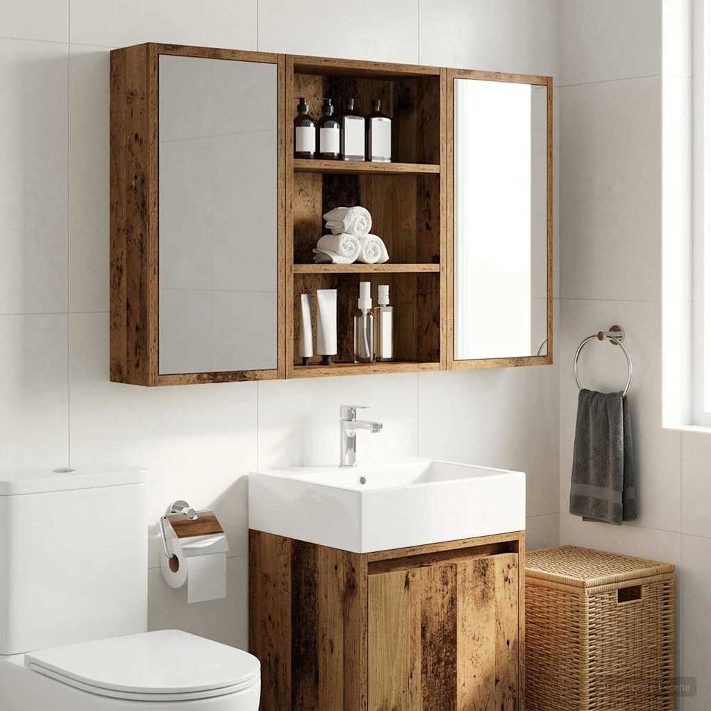 Armadio da bagno a muro Legno vecchio 40 x 16 x 62,5 cm | homemem39