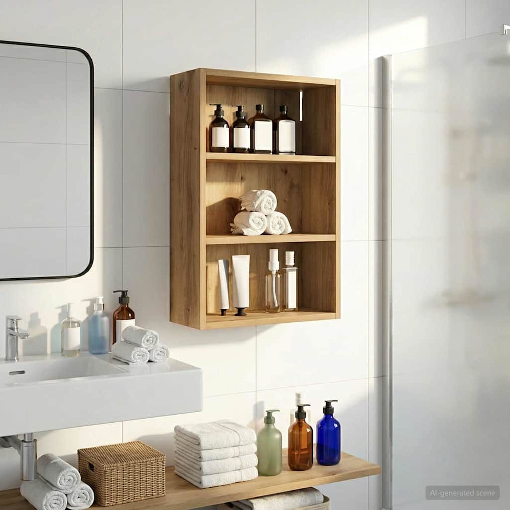 Armadio da bagno a muro Rovere Artigianale 40 x 16 x 62,5 cm | homemem39