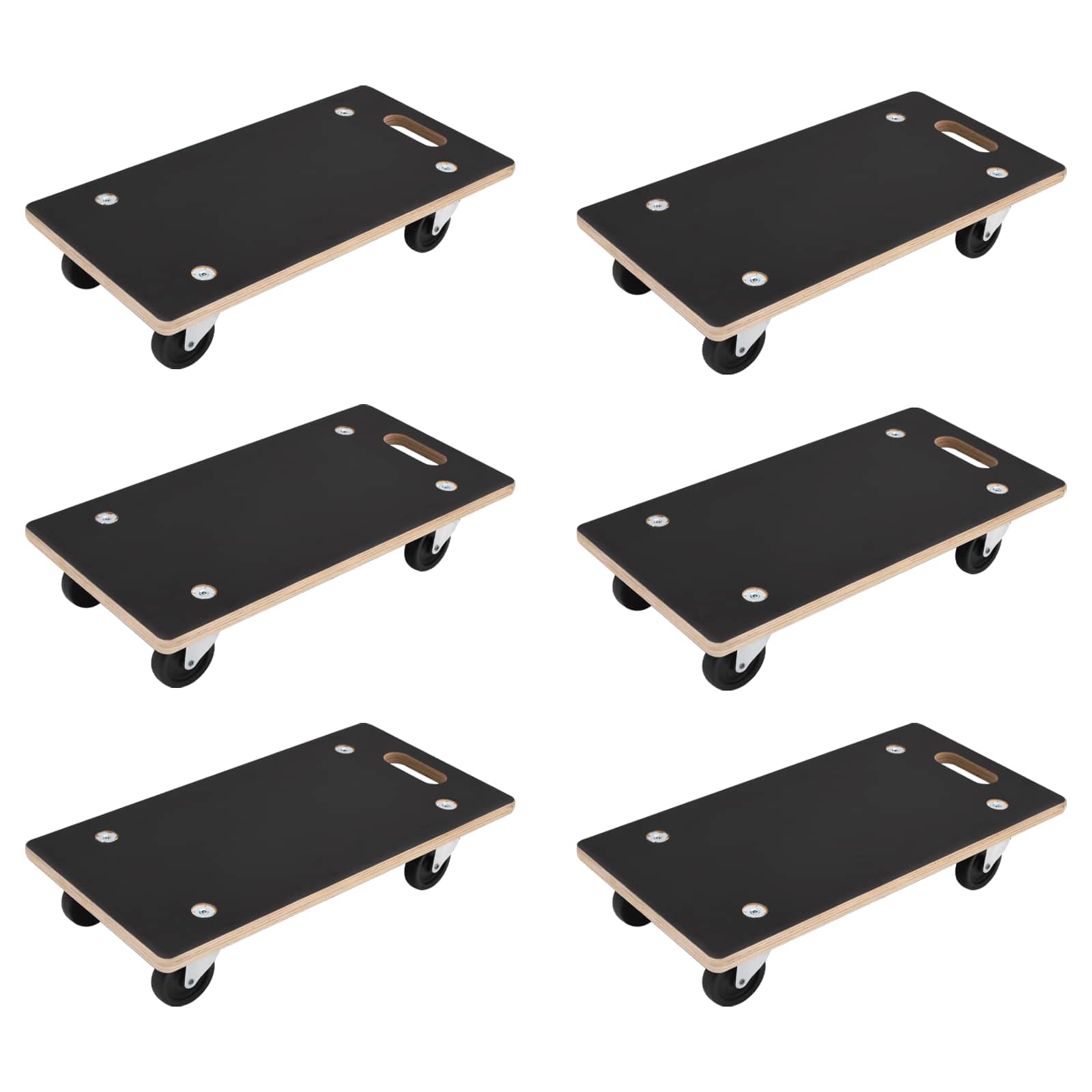 Carrello di Trasporto 6 pcs Grigio Legno compensato | homemem39