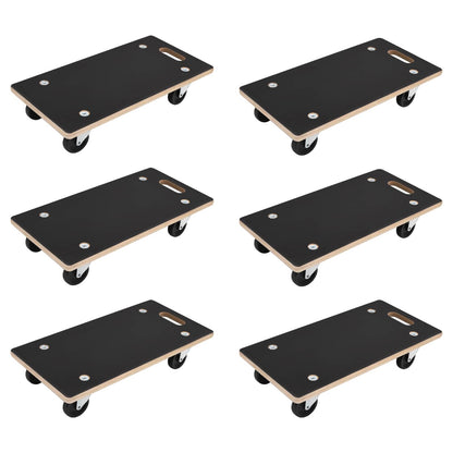 Carrello di Trasporto 6 pcs Grigio Legno compensato | homemem39