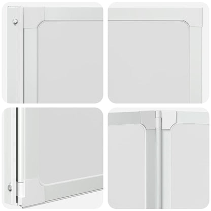 Schermo da Bagno Glassato 120 x 117 cm Alluminio & Pannello PP