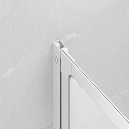 Schermo da Bagno Glassato 132 x 140 cm Alluminio & Pannello PP