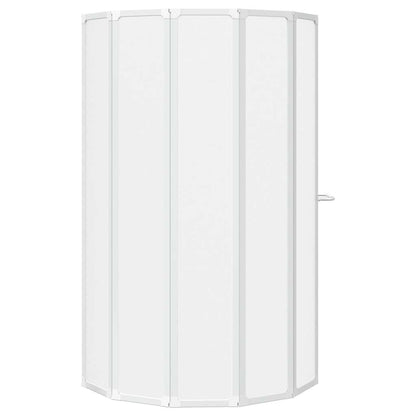 Schermo da Bagno Glassato 168 x 140 cm Alluminio & Pannello PP