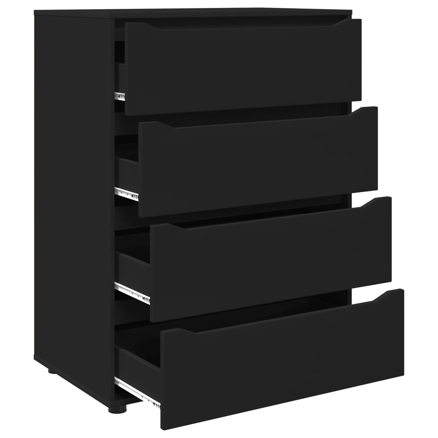 Armadi di Stoccaggio 80 x 48 x 105 cm Legno ingegnerizzato Nero