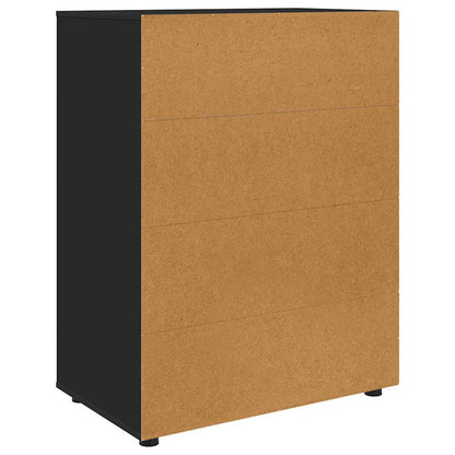 Armadi di Stoccaggio Nero 80 x 48 x 105 cm Legno multistrato | homemem39