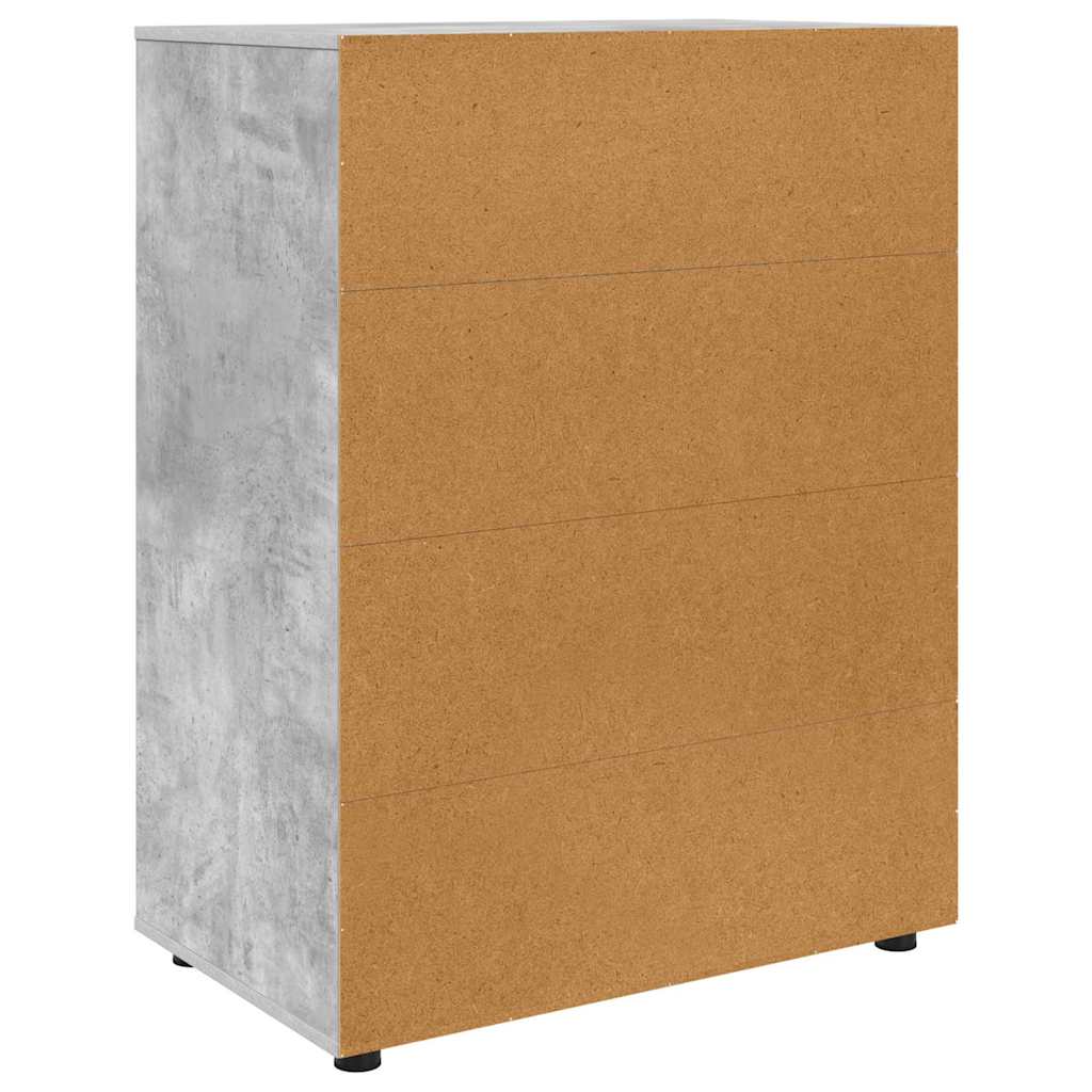 Armadi di Stoccaggio Grigio cemento 80 x 48 x 105 cm | homemem39