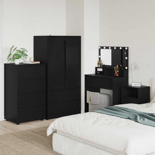 Armadi di Stoccaggio 60 x 48 x 105 cm Legno ingegnerizzato Nero