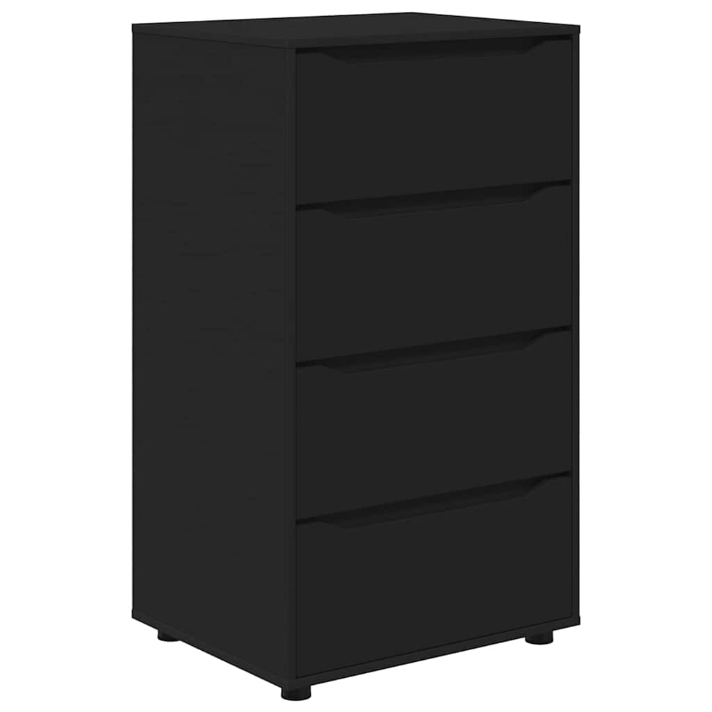 Armadi di Stoccaggio Nero 60 x 48 x 105 cm Legno multistrato | homemem39