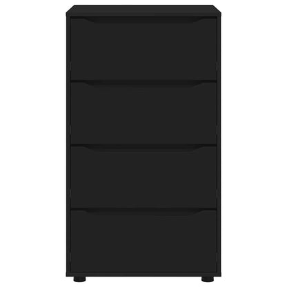 Armadi di Stoccaggio Nero 60 x 48 x 105 cm Legno multistrato | homemem39