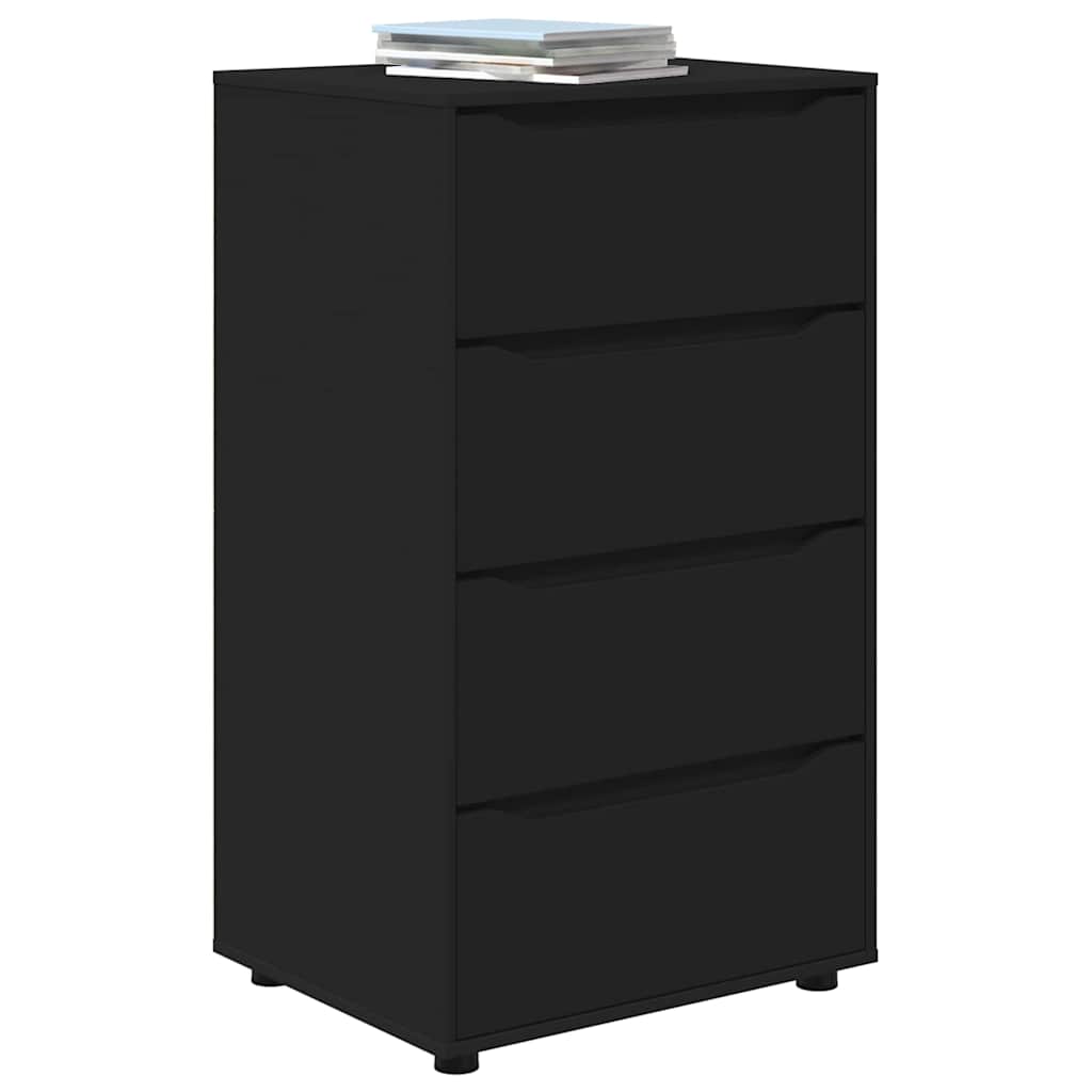 Armadi di Stoccaggio Nero 60 x 48 x 105 cm Legno multistrato | homemem39