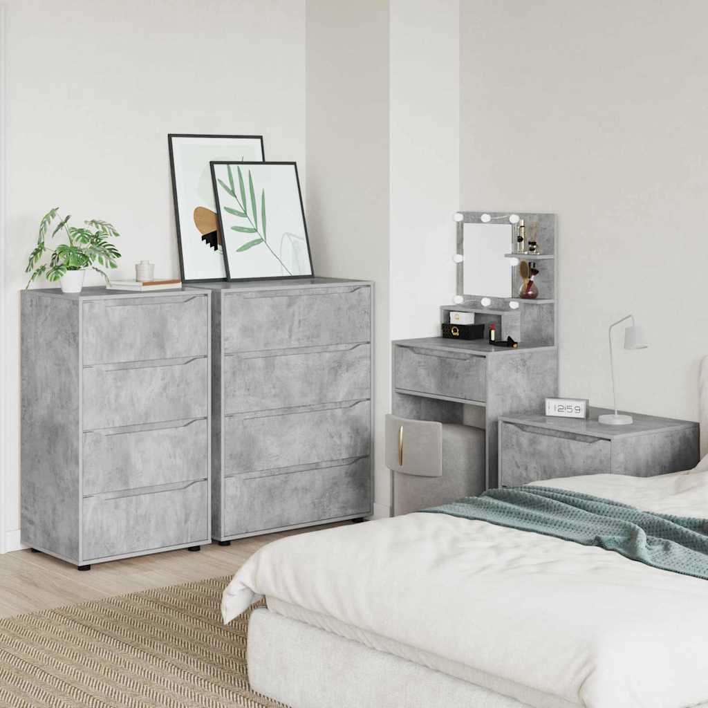 Armadi di Stoccaggio Grigio cemento 60 x 48 x 105 cm | homemem39