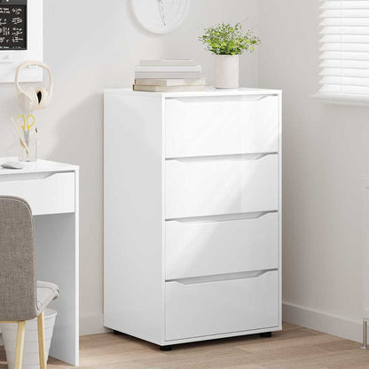 Armadi di Stoccaggio Bianco Lucido 60 x 48 x 105 cm | homemem39