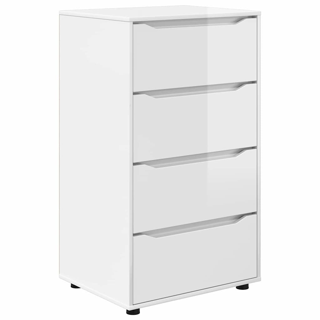 Armadi di Stoccaggio Bianco Lucido 60 x 48 x 105 cm | homemem39