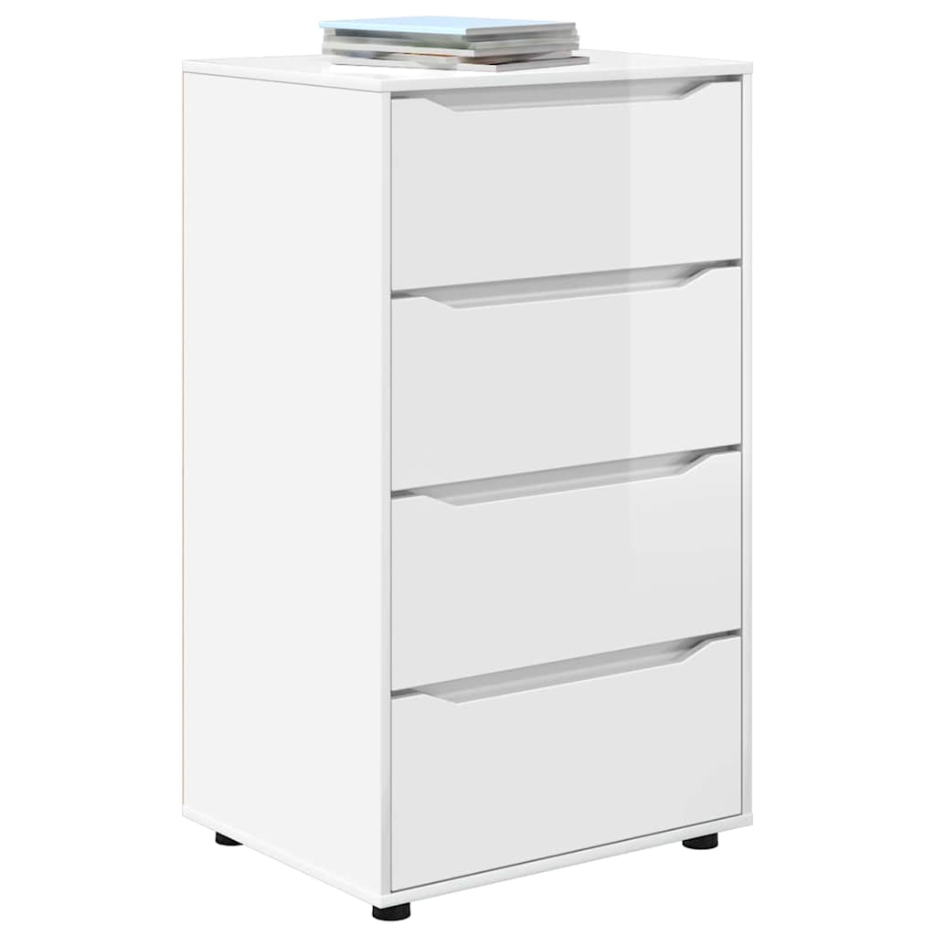 Armadi di Stoccaggio Bianco Lucido 60 x 48 x 105 cm | homemem39