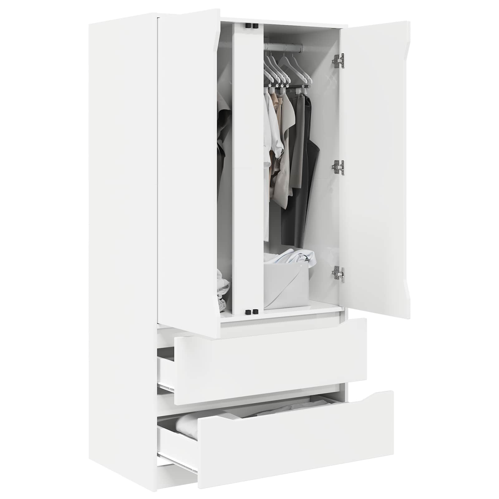 Guardaroba Bianco 79,5 x 49 x 156 cm Legno ingegnerizzato | homemem39
