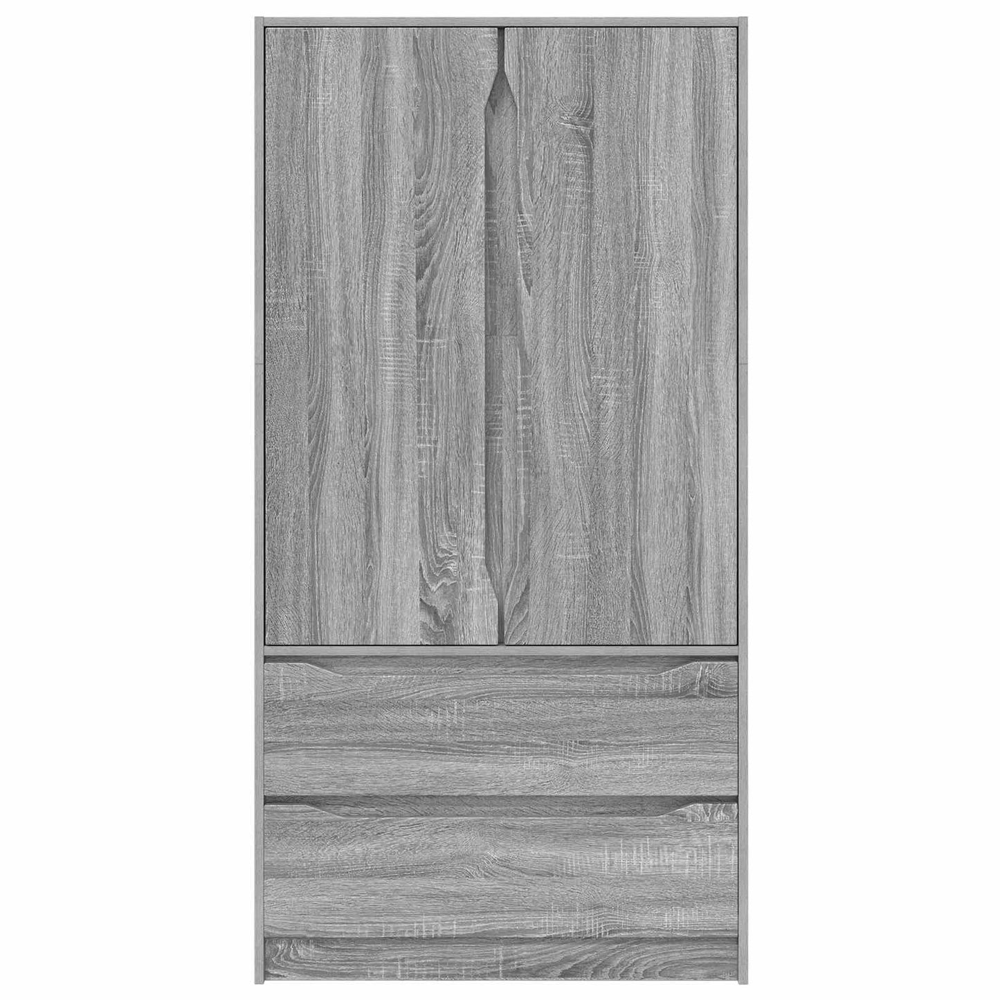 Guardaroba con cassetto Sonoma grigia 79,5 x 49 x 156 cm | homemem39