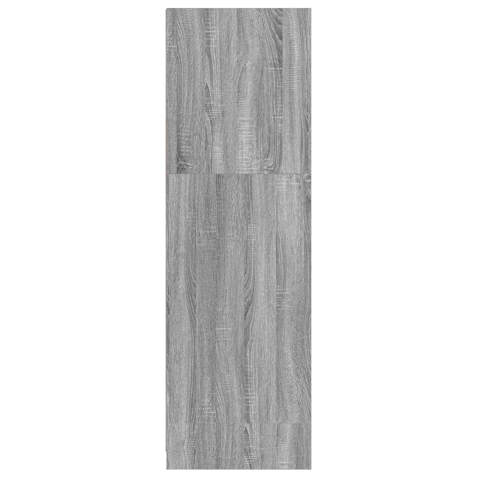 Guardaroba con cassetto Sonoma grigia 79,5 x 49 x 156 cm | homemem39