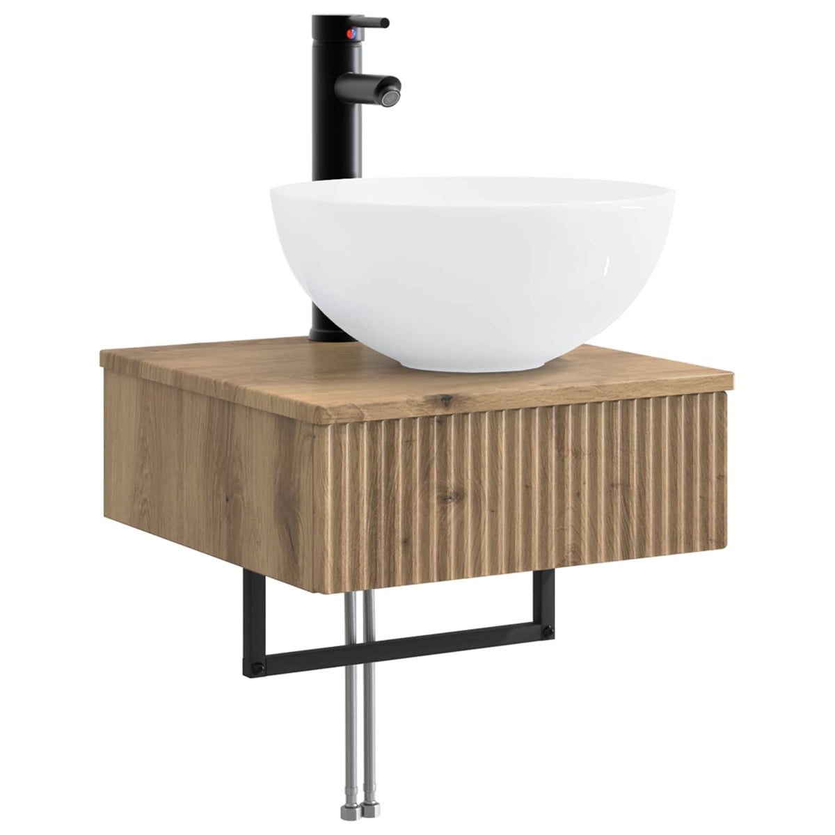 Set di Armadi da Bagno 5 pz Rovere Artigianale | homemem39