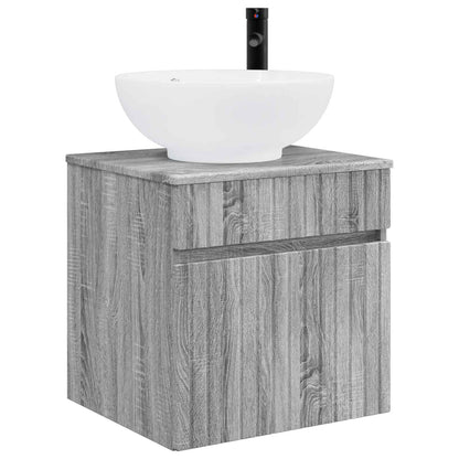 Set di Armadi da Bagno 4 pz Sonoma grigio Legno ingegnerizzato | homemem39