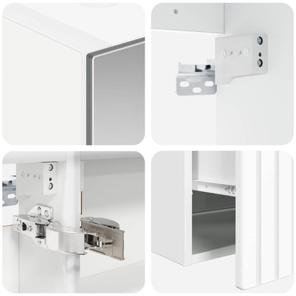 Set di Armadi da Bagno 5 pz Bianco Legno ingegnerizzato | homemem39