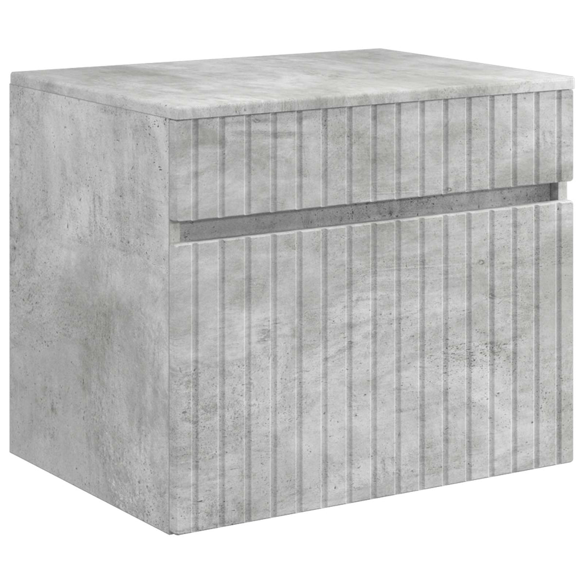 Set di Armadi da Bagno 4 pz Grigio Cemento Legno ingegnerizzato | homemem39