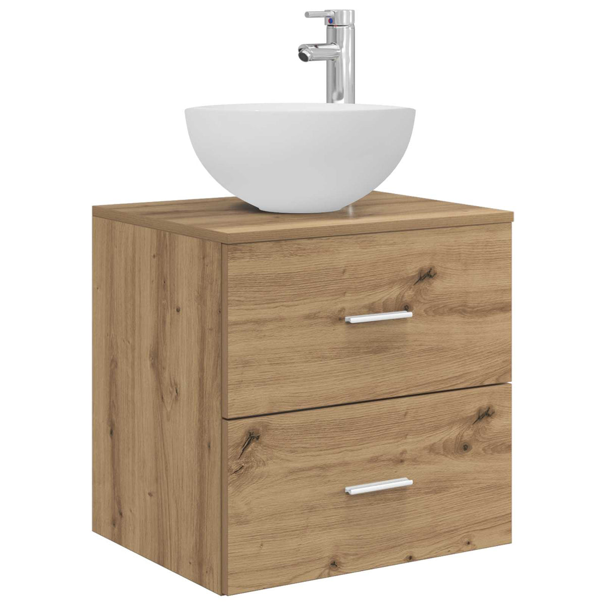 Set di Armadi da Bagno 5 pz Rovere Artigianale | homemem39