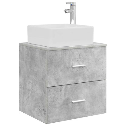 Set di mobili per il bagno 4 pz Grigio Cemento | homemem39