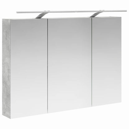 Set di mobili per il bagno 4 pz Grigio Cemento | homemem39