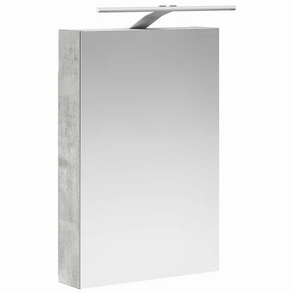 Set di mobili per il bagno 5 pz Grigio Cemento