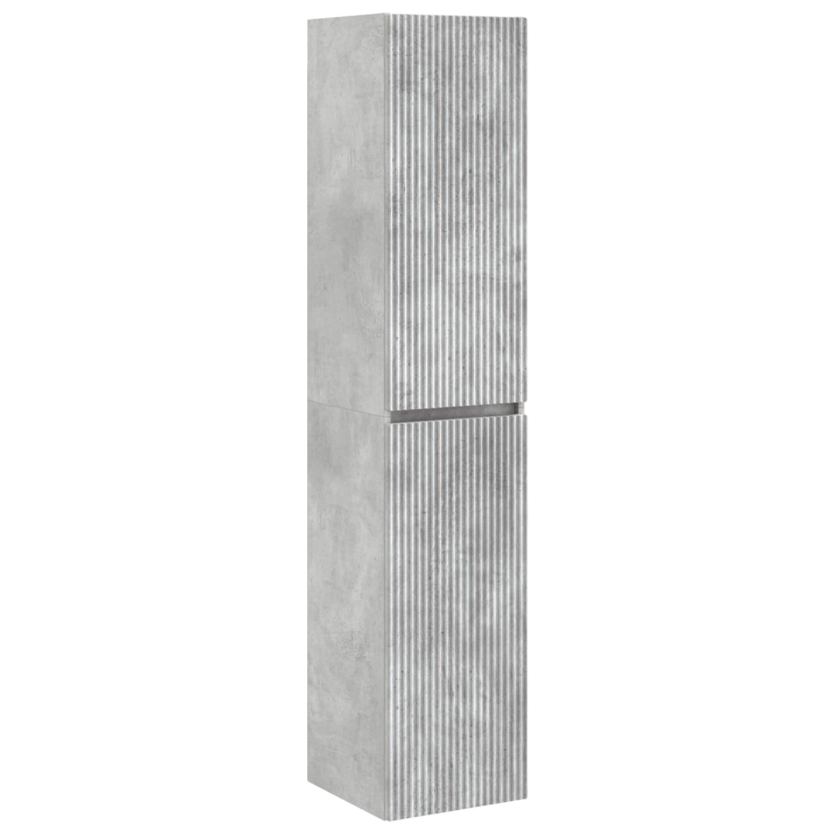 Set di mobili per il bagno 5 pz Grigio Cemento
