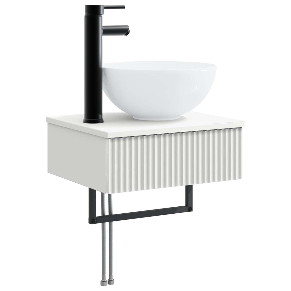 Set di mobili per il bagno 5 pz Bianco | homemem39