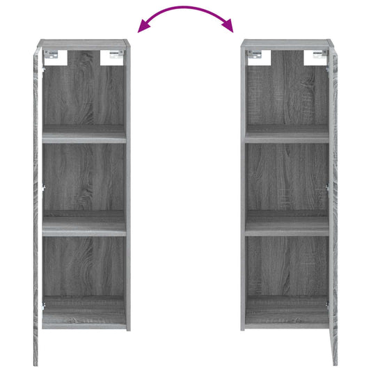 Set di mobili per il bagno 4 pz Sonoma grigio | homemem39