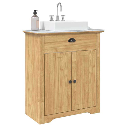 Mobile da Bagno con porta BODO Marrone miele 70 x 35 x 80 cm | homemem39