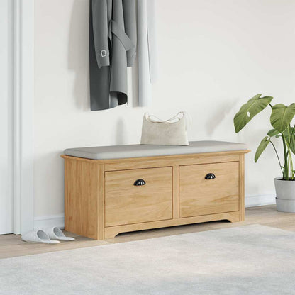 Panchina per corridoio BODO Marrone miele 118 x 40 x 50 cm