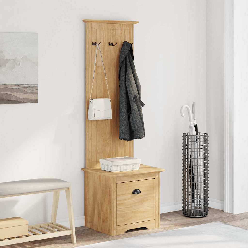 Armadio per corridoio BODO Marrone miele 50 x 40 x 156,7 cm | homemem39