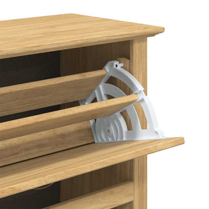 Scarpiera BODO Marrone miele 80 x 35 x 118 cm Legno multistrato | homemem39