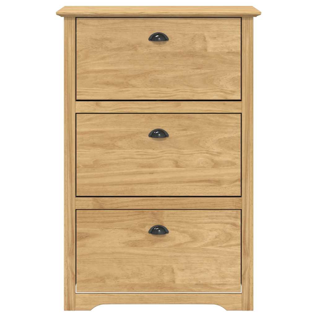 Scarpiera BODO Marrone miele 80 x 35 x 118 cm Legno multistrato | homemem39