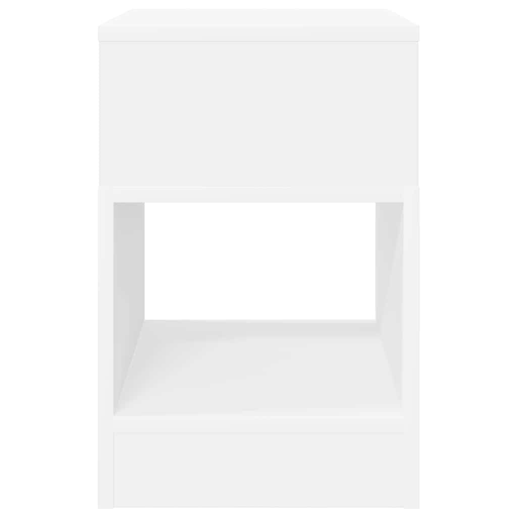 Tavolino 2 pcs Bianco 30,5 x 30 x 45 cm Legno multistrato | homemem39