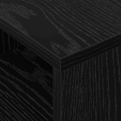 Tavolino Rovere Nero 30,5 x 30 x 45 cm Legno multistrato | homemem39
