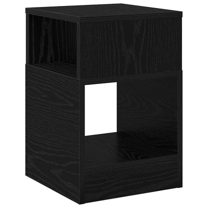 Tavolino Rovere Nero 30,5 x 30 x 45 cm Legno multistrato | homemem39