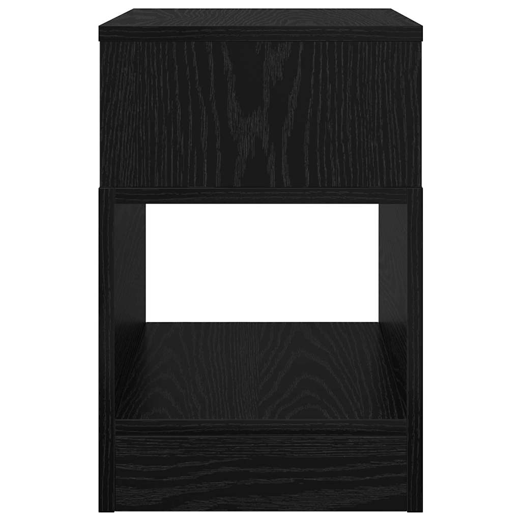 Tavolino Rovere Nero 30,5 x 30 x 45 cm Legno multistrato | homemem39