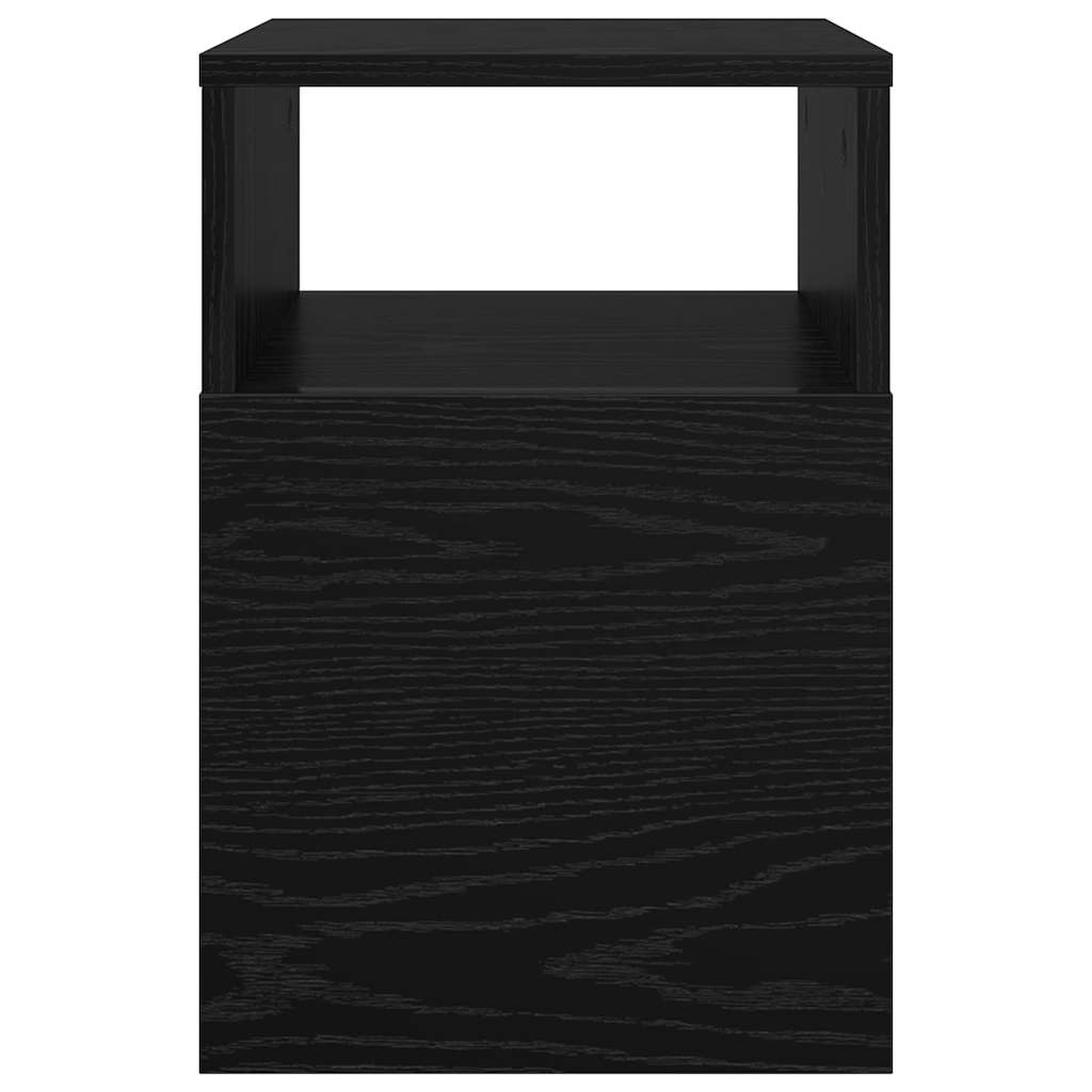 Tavolino Rovere Nero 30,5 x 30 x 45 cm Legno multistrato | homemem39