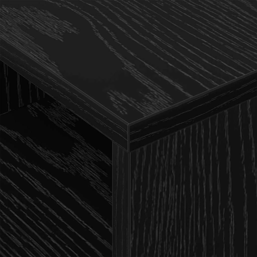 Tavolino 2 pcs Rovere Nero 30,5 x 30 x 45 cm Legno multistrato | homemem39
