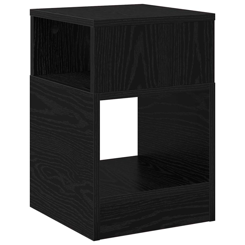 Tavolino 2 pcs Rovere Nero 30,5 x 30 x 45 cm Legno multistrato | homemem39
