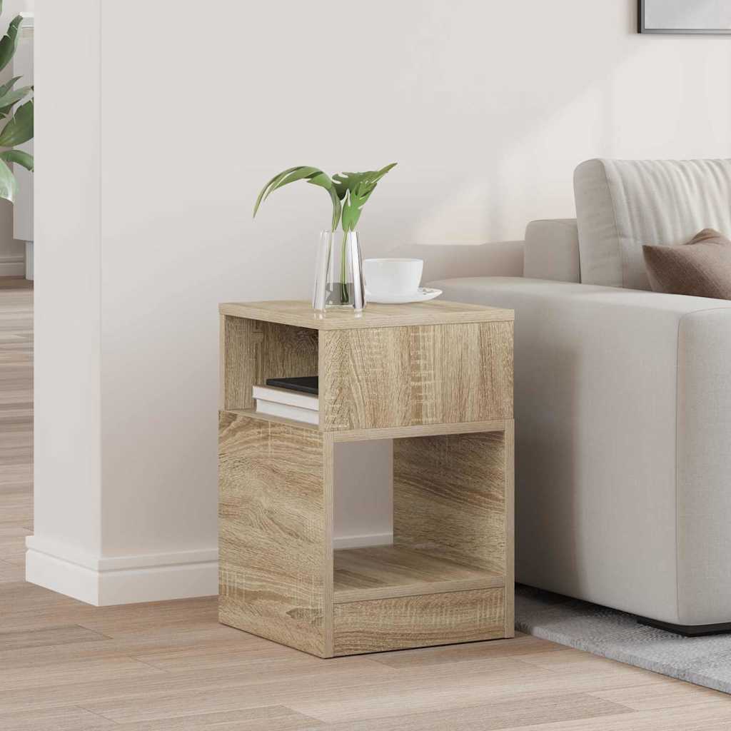 Tavolino Rovere Sonoma 30,5 x 30 x 45 cm Legno ingegnerizzato
