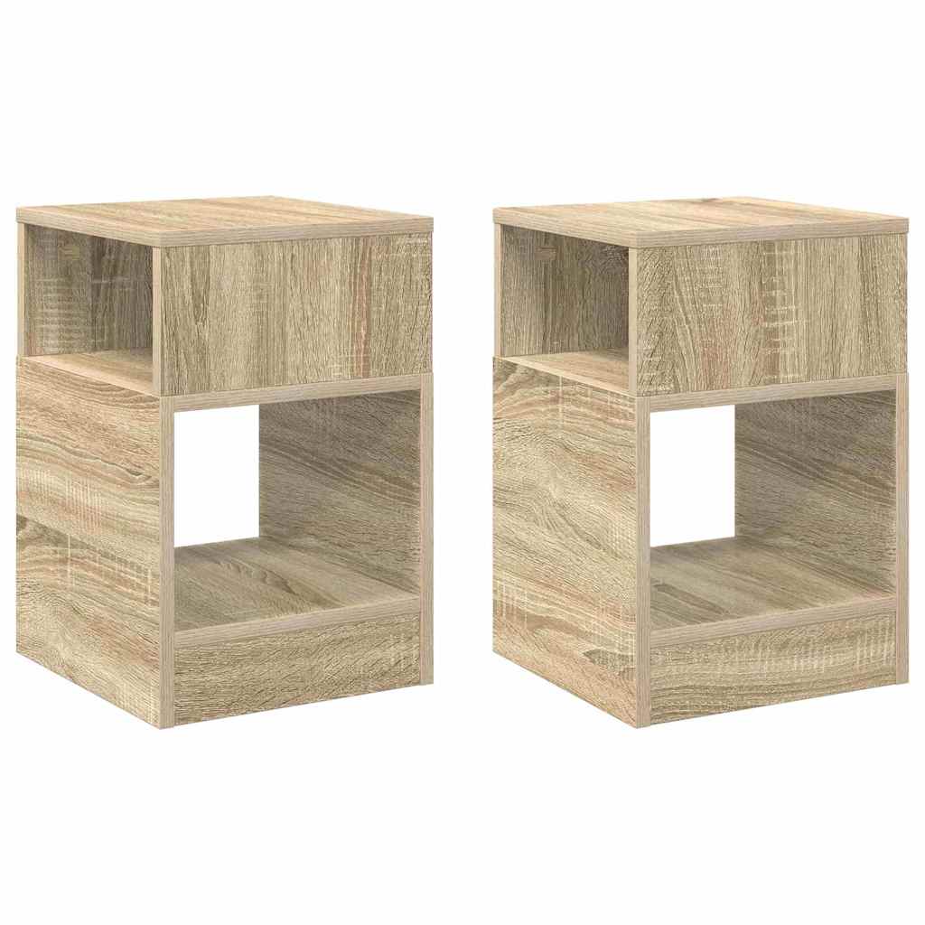 Tavolino 2 pcs Rovere Sonoma 30,5 x 30 x 45 cm | homemem39