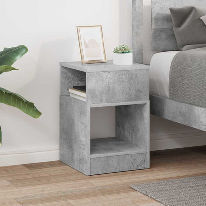 Tavolino Grigio cemento 30,5 x 30 x 45 cm Legno multistrato | homemem39