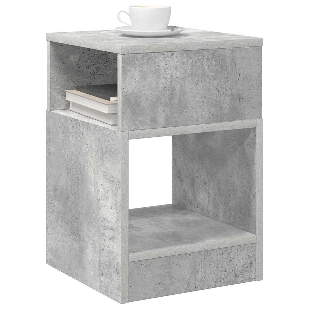 Tavolino Grigio cemento 30,5 x 30 x 45 cm Legno multistrato | homemem39